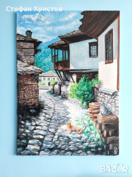 картина "Ковачевица", маслени бои, 50х70 см, снимка 1