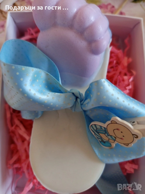 Ваничка от сапун с детска стъпка, снимка 1