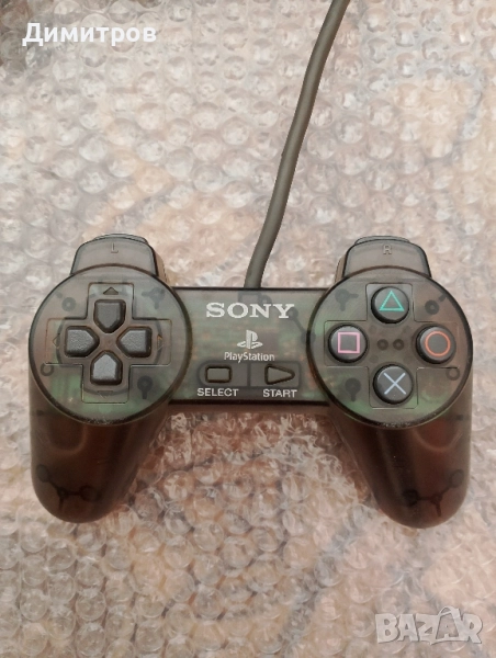 Playstation 1 контролер в цвят прозрачно черно, снимка 1