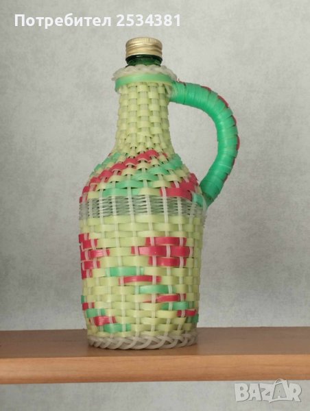 Старо ръчноплетено шише, снимка 1