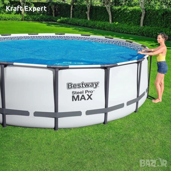 Сглобяем Басейн Bestway 56950 Steel Pro Max с филтърна помпа 427×107см, снимка 1