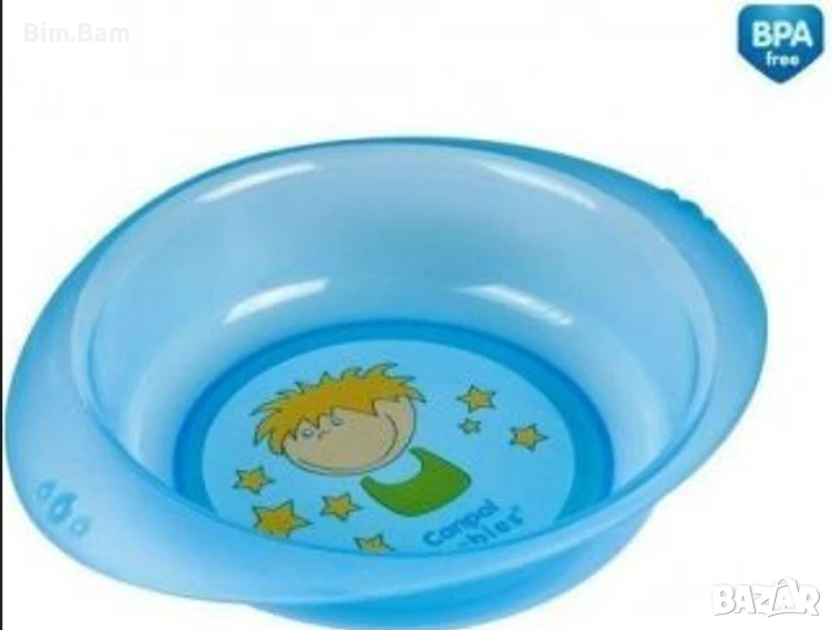 Детска чиния Canpol babies - синя, снимка 1