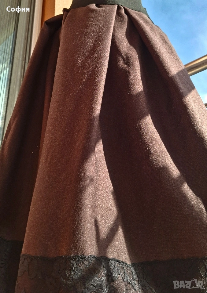 нова вълнена пола р-р С/М/Л, снимка 1