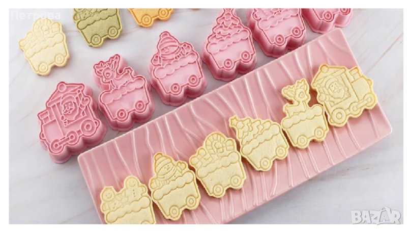 Коледни разглобяеми релефни резци – влакче, снимка 1