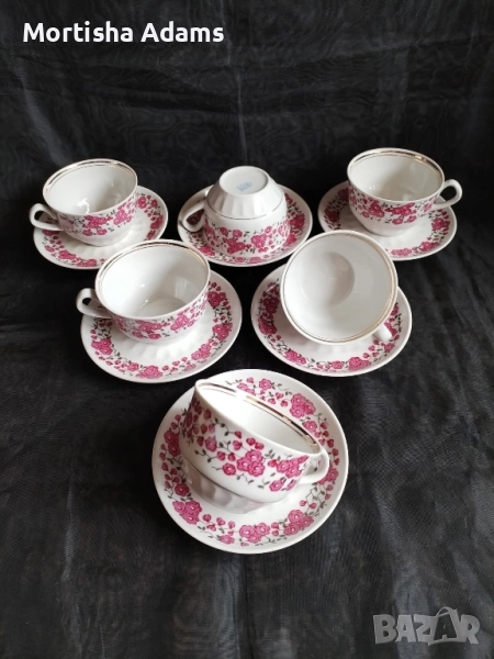 Съветски сервиз- костен порцелан , снимка 1