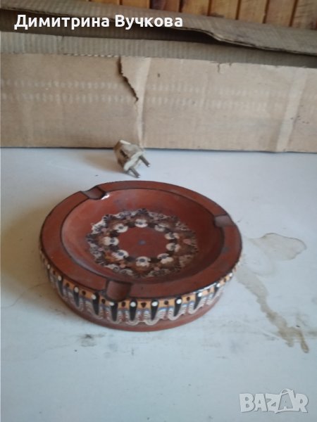 Керамичен пепелиник национални мотиви, снимка 1
