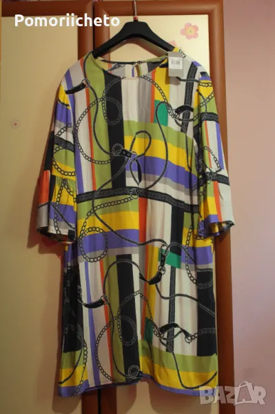 Нова рокля с етикет и дълъг ръкав, снимка 1