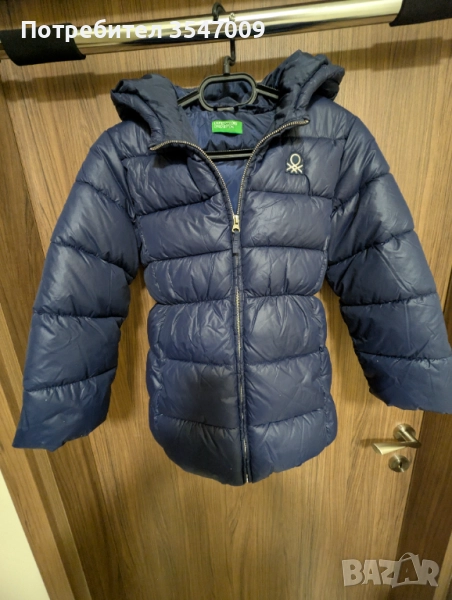 Тъмносиньо зимно яке United colors of Benetton , снимка 1