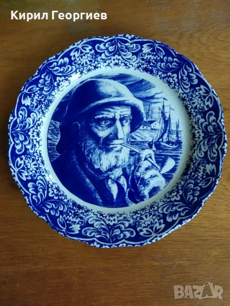 Колекционерска порцеланова чиния за стена   Delft, снимка 1