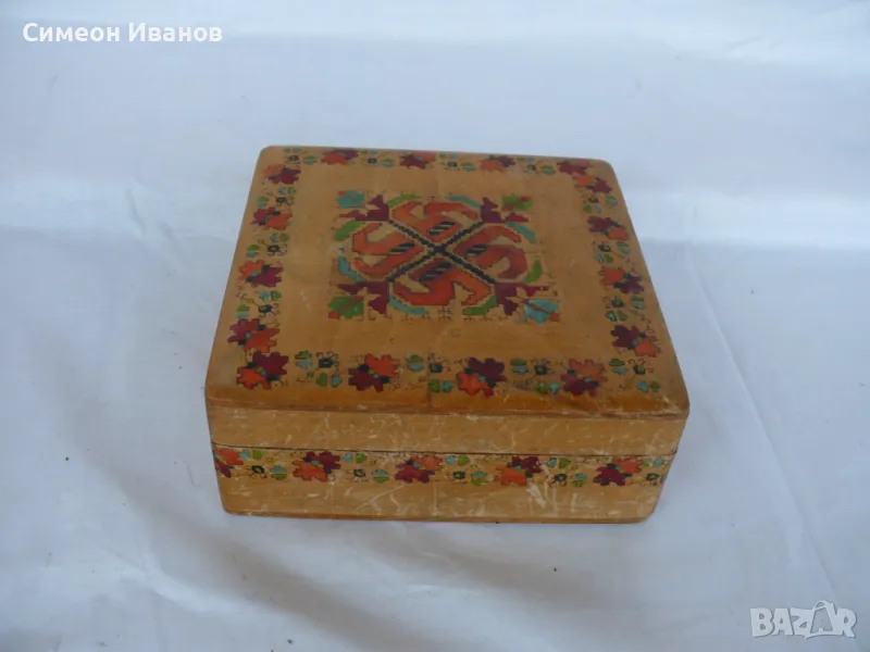 Стар интересна дървена кутия #1418, снимка 1