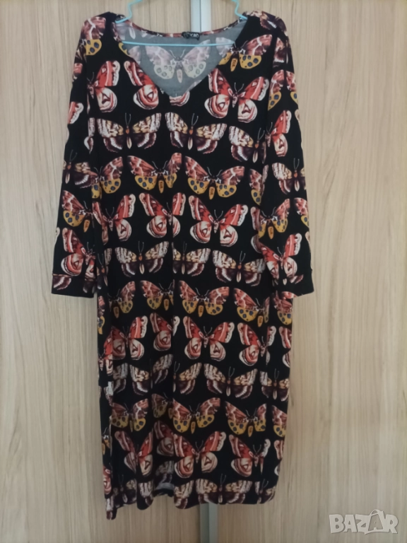 Рокля с принт пеперуди, снимка 1