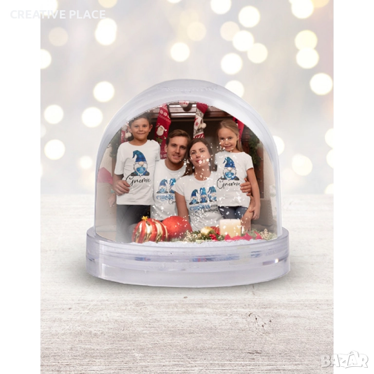 🎁✨Преспапие със снимка (ефект на снежинки) 😍🌟, снимка 1