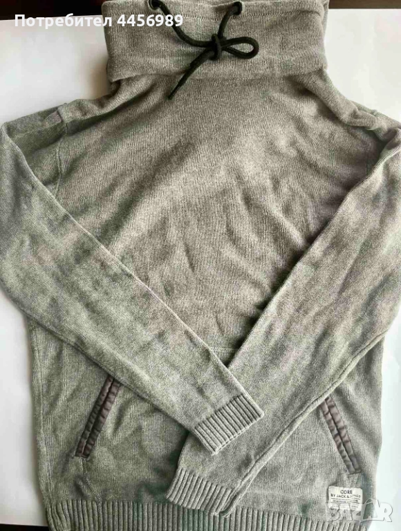 Оригинално мъжко горнище с качулка Jack and Jones, снимка 1