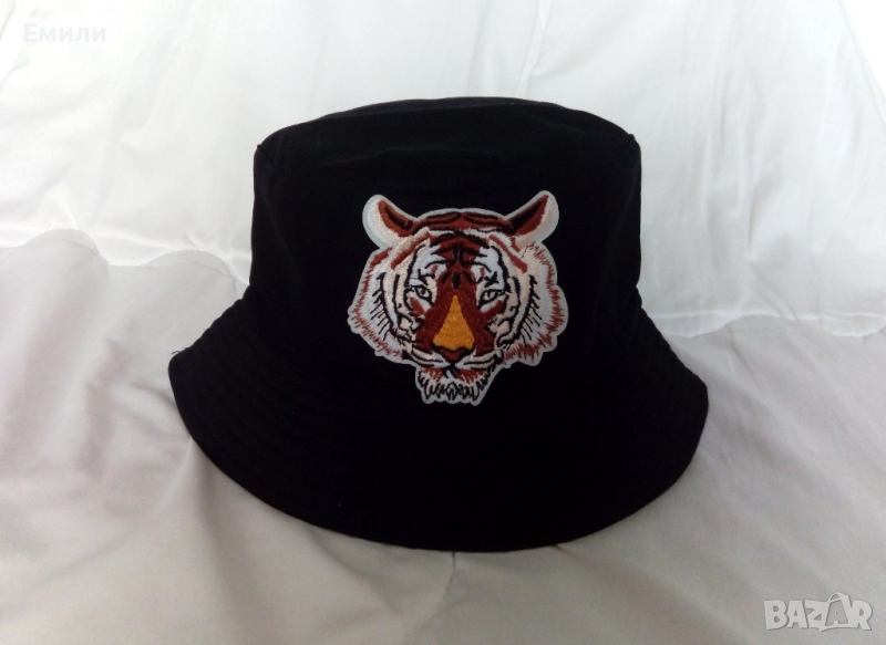 Шапка идиотка с бродерия тигър, снимка 1