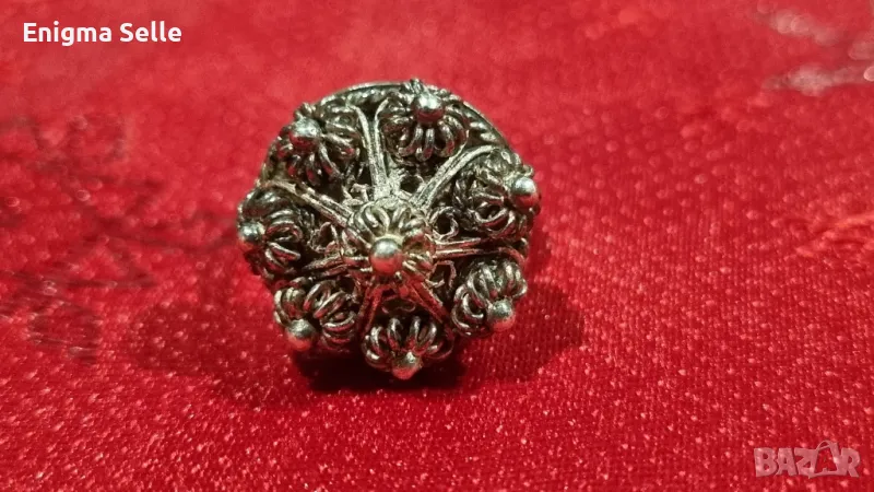 Сребърен възрожденски пръстен , снимка 1
