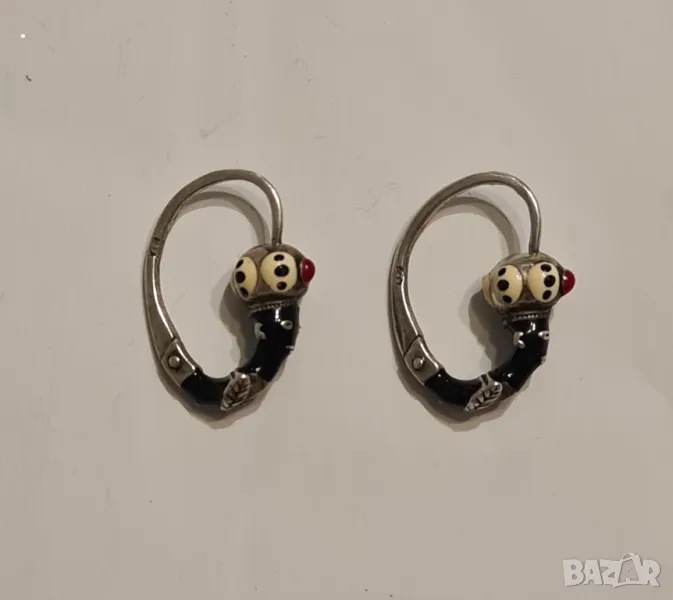 Обеци сребърни 925 Moretti Fiumani Adriatico , снимка 1