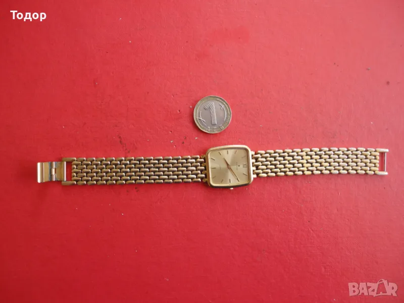 Позлатен часовник Junghans quartz 3, снимка 1