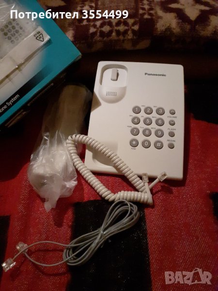 Стационарен телефон Panasonic KX-TS500FXW, снимка 1
