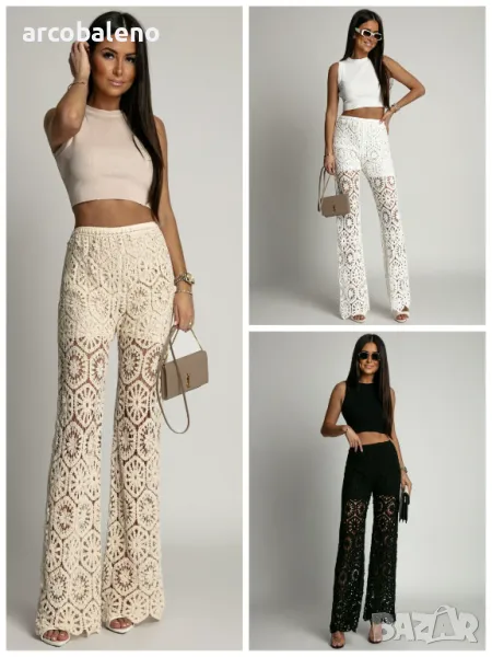 Модни дамски елегантни панталони BALI, 3цвята , снимка 1