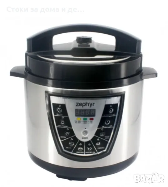 ✨Мултикукър под налягане ZEPHYR ZP 1985 D6, 7в1, 1000W, Slow cooker, 6 литра, Таймер, Отложен старт, снимка 1