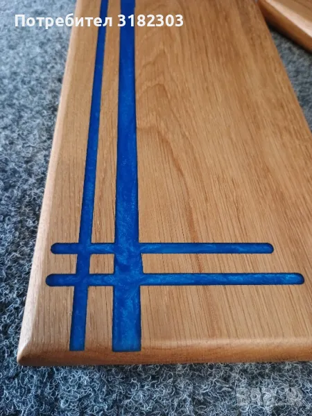 Дъска(плато) за сервиране, с епоксидна смола., снимка 1