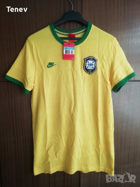 Brazil Nike нова оригинална памучна мъжка тениска Бразилия размер М, снимка 1