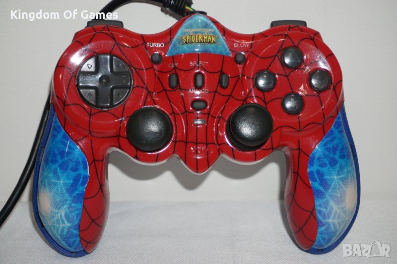 Оригинален джойстик Spider-Man Marvel Naki за Playstation 2  ТЕСТВАН И РАБОТЕЩ, снимка 1