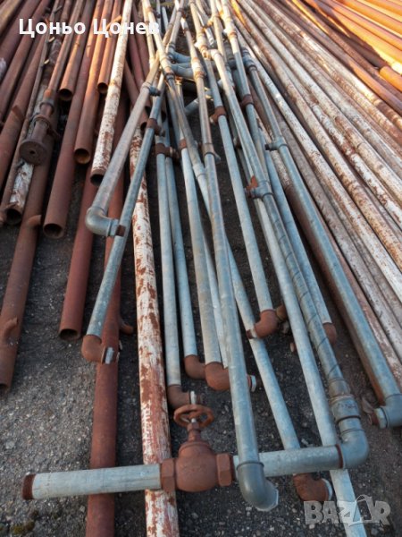 Продавам поцинковани тръби от Ф 1", Ф 1 1/4" , Ф 1 1/2" и 2" с фитинги , снимка 1