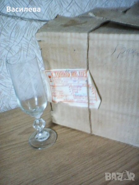 Стъклени чаши за шампанско 6 бр, снимка 1