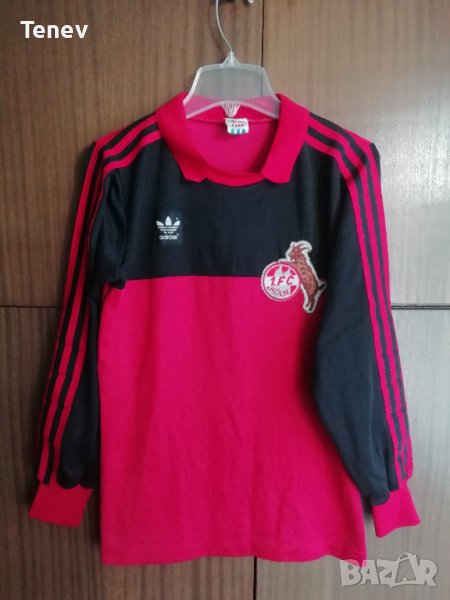 FC Koln #1 Toni Schumacher Кьолн Adidas Vintage оригинална тениска вратарска фланелка 70те Шумахер, снимка 1