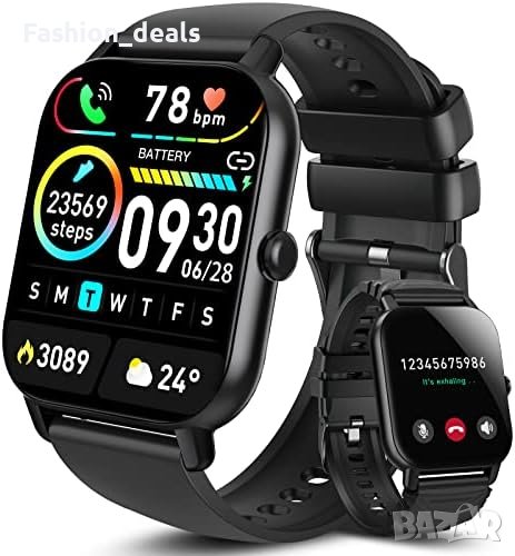 Нов Aptkdoe Smart Watch/Фитнес смарт часовник за мъже жени. Водоустойчив iOS Android, снимка 1