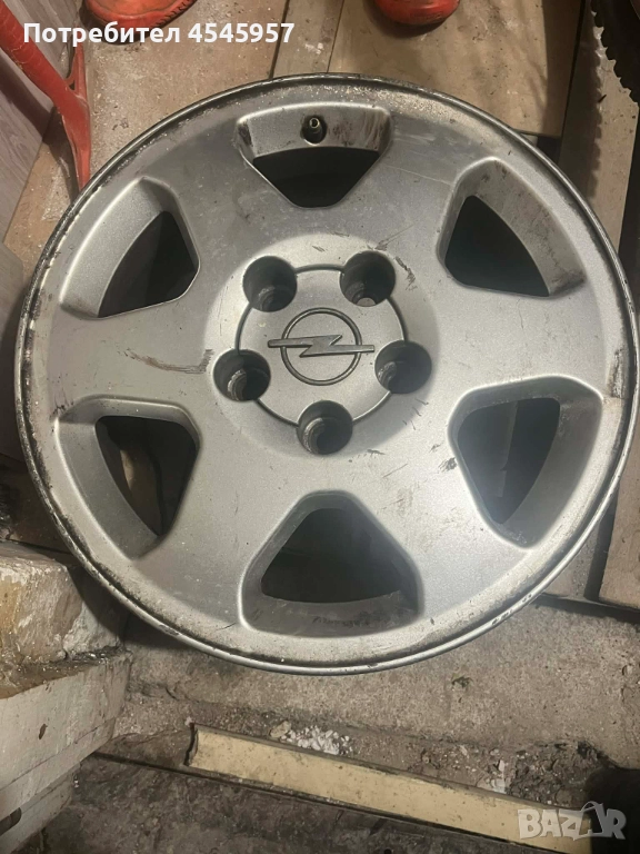 Продавам 4бр. алуминиеви оригинални джанти за Опел - 15", снимка 1