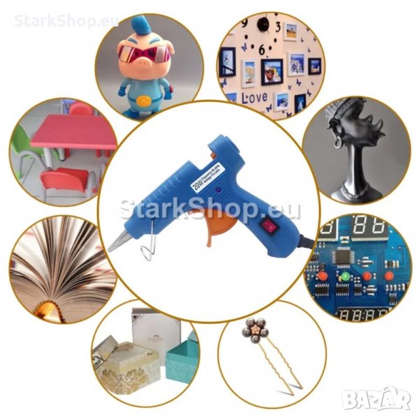 Пистолет за топло лепене 7mm, снимка 1