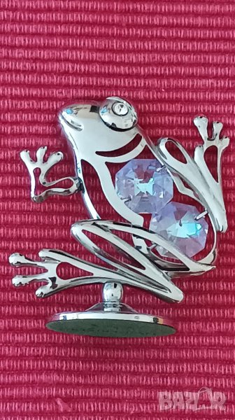 Статуетка,жаба,кристал,Сваровски., снимка 1