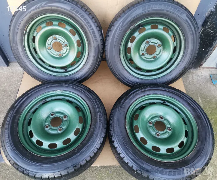 14’’ 4x108 originalni za ford/mazda2 със зимни гуми 175/65R14 dot2019г-№124, снимка 1