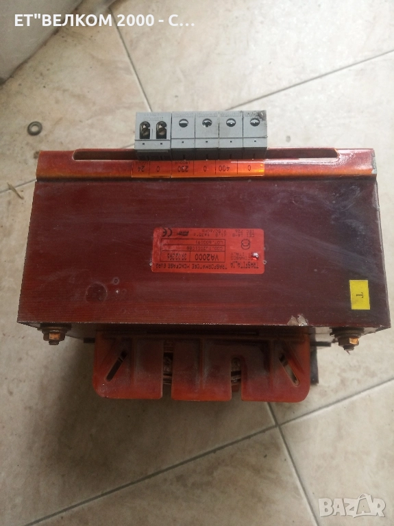 трансформатор 380/220/24 2000вата, снимка 1
