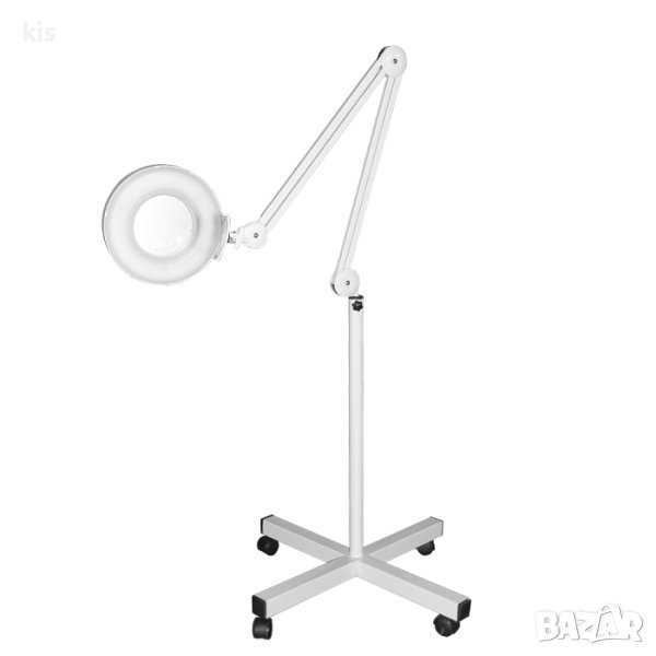 Козметична лампа лупа HF-1002, Бяла - 5х увеличение, снимка 1