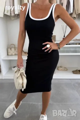 Стилни дамски рокли Различни цветове , снимка 9 - Рокли - 50414285