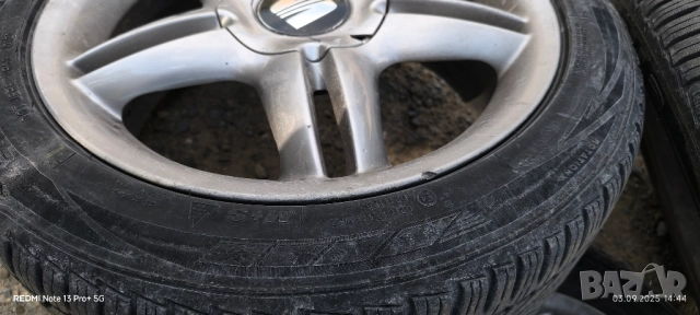 Оригинални джанти с гуми Seat 17 5x100 57,1, снимка 9 - Гуми и джанти - 51648143