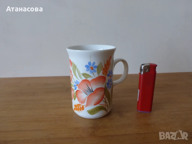 Колекционерска порцеланова чаша Коста Йорданов Видин 1980 г 