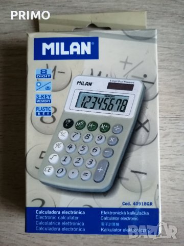 Калкулатор MILAN - Испански, снимка 2 - Друга електроника - 42521547