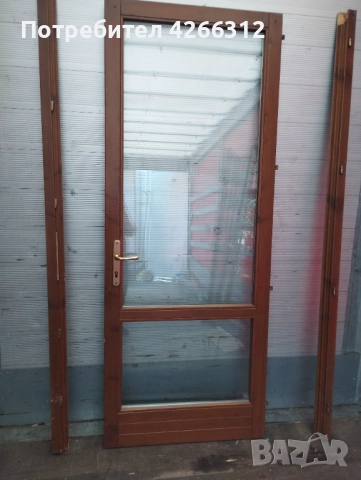 Италианска врата от дърво с двойно закалено стъкло., снимка 6 - Входни врати - 51984333