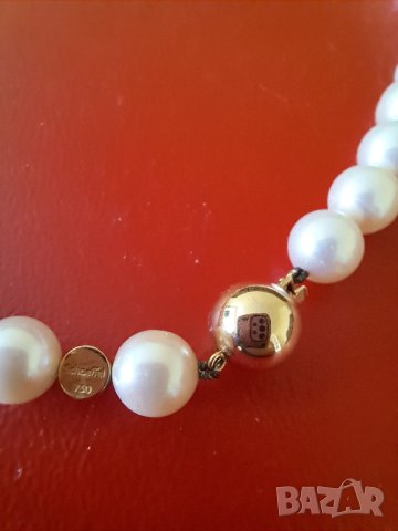 Огърлица от истински перли, снимка 1 - Колиета, медальони, синджири - 40976398