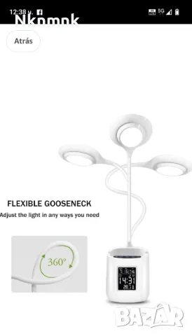 Настолна лампа със стойка за телефон или таблет , снимка 7 - Настолни лампи - 47902389