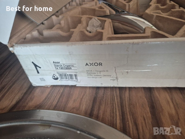 Дизайнерски смесител  AXOR Strack Orgamic от Philippe Starck, снимка 9 - Смесители - 53742272