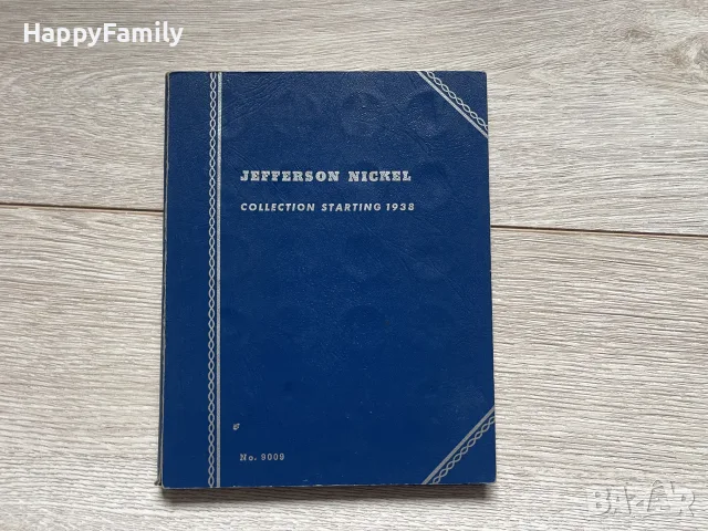 САЩ Албум за 5 цента монети 1938 до 1959 година jefferson nickel никели Съединени Американски Щати