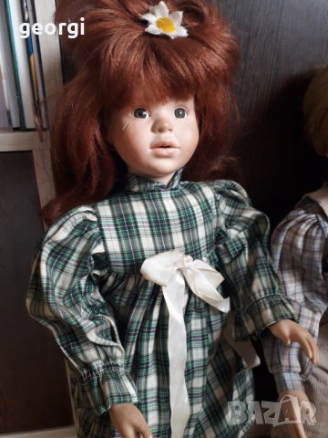 Немски керамични кукли момче и момиче , снимка 2 - Кукли - 34081251