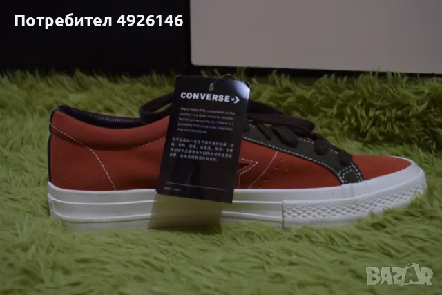 ЧИСТО НОВИ! Converse One Star Ox 'Bold Mandarin', снимка 3 - Маратонки - 55753960