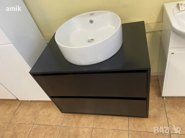 Шкаф за баня  долна част 80см."Black" , ПВЦ, снимка 4 - Шкафове - 50682917