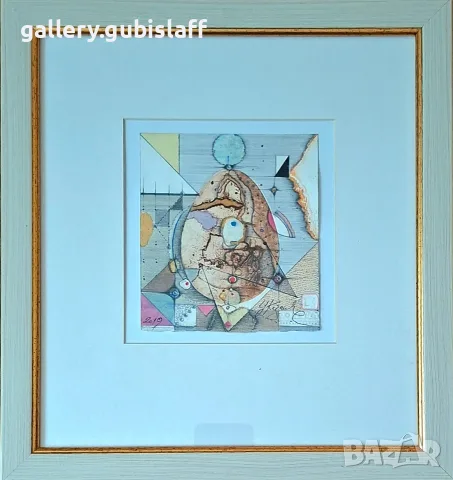 Картина, абстракция, худ. Цв. Казанджиев, 2019 г.